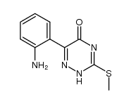 6-(2-AMINO-PHENYL)-3-METHYLSULFANYL-4 H-[1,2,4]TRIAZIN-5-ONE structure