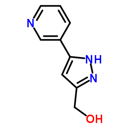 (5-(吡啶-3-基)-1H-吡唑-3-基)甲醇结构式