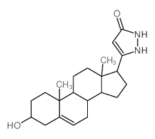 3-Pyrazolin-5-one, 3-(3b-hydroxyandrost-5-en-17b-yl)- (8CI) structure