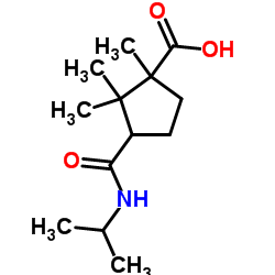 3-ISOPROPYLCARBAMOYL-1,2,2-TRIMETHYL-CYCLOPENTANECARBOXYLIC ACID Structure