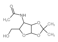 a-D-Ribofuranose,3-(acetylamino)-3-deoxy-1,2-O-(1-methylethylidene)-结构式