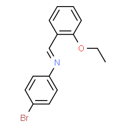 (4-bromophenyl)(2-ethoxybenzylidene)amine structure