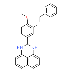 2-[3-(benzyloxy)-4-methoxyphenyl]-2,3-dihydro-1H-perimidine Structure