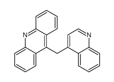 9-(quinolin-4-ylmethyl)acridine结构式