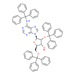 N-(Triphenylmethyl)-2'-O,5'-O-bis(triphenylmethyl)adenosine Structure