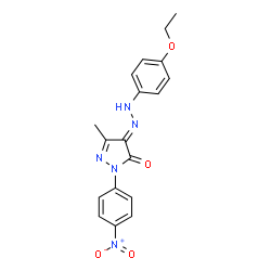 4-[(4-ethoxyphenyl)hydrazono]-5-methyl-2-(4-nitrophenyl)-2,4-dihydro-3H-pyrazol-3-one picture