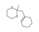 2-cyclohex-1-enylmethyl-2-methyl-[1,3]dithiane结构式