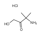 3-amino-1-hydroxy-3-methylbutan-2-one hydrochloride结构式