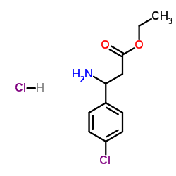 Ethyl 3-amino-3-(4-chlorophenyl)propanoate hydrochloride structure