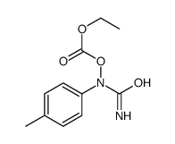 (N-carbamoyl-4-methylanilino) ethyl carbonate结构式