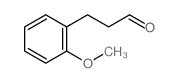 Benzenepropanal,2-methoxy- structure