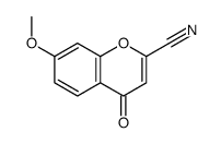 7-methoxy-4-oxochromene-2-carbonitrile结构式