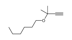 1-(2-methylbut-3-yn-2-yloxy)hexane结构式