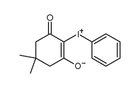 (2,6-dioxo-4,4-dimethylcyclohexyl)phenyliodonium inner salt Structure