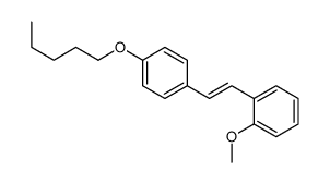 1-methoxy-2-[2-(4-pentoxyphenyl)ethenyl]benzene结构式