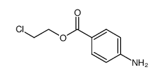 4-amino-benzoic acid-(2-chloro-ethyl ester)结构式