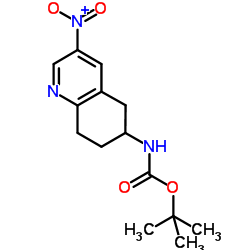 6-BOC-3-NITRO-7,8-DIHYDRO-5H-[1,6]NAPHTHYRIDINE Structure