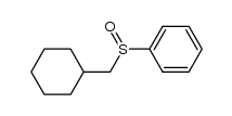 cyclohexylmethyl phenyl sulfoxide Structure