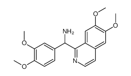 (6,7-dimethoxyisoquinolin-1-yl)-(3,4-dimethoxyphenyl)methanamine结构式