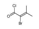 2-bromo-3-methylbut-2-enoyl chloride Structure