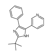 3-(2-tert-butyl-5-phenyl-1H-imidazol-4-yl)pyridine Structure