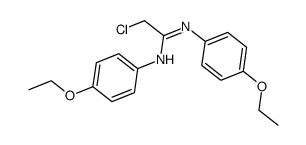 2-chloro-N,N'-bis(4-ethoxyphenyl)ethanimidamide Structure