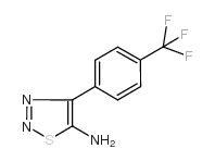 4-[4-(trifluoromethyl)phenyl]thiadiazol-5-amine Structure