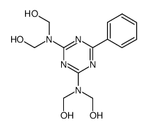 C,C',C''-C'''-(6-phenyl-[1,3,5]triazine-2,4-diylbisazanediyl)-tetrakis-methanol结构式