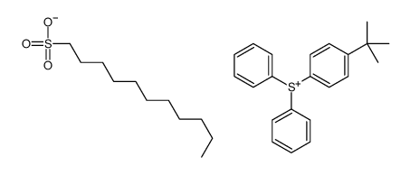 (4-tert-butylphenyl)-diphenylsulfanium,undecane-1-sulfonate Structure