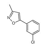 5-(3-Chlorophenyl)-3-methyl-1,2-oxazole Structure