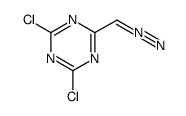 2,4-dichloro-6-diazomethyl-[1,3,5]triazine结构式