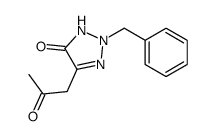 2-benzyl-4-(2-oxopropyl)-1H-triazol-5-one Structure