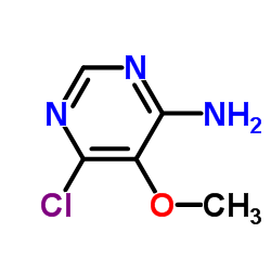 4-氨基-6-氯-5-甲氧基嘧啶结构式