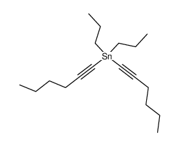 Dipropyl-di-hex-1-inyl-zinn Structure