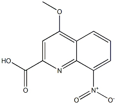 4-Methoxy-8-nitro-quinoline-2-carboxylic acid结构式