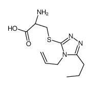 (2R)-2-amino-3-[(4-prop-2-enyl-5-propyl-1,2,4-triazol-3-yl)sulfanyl]propanoic acid结构式