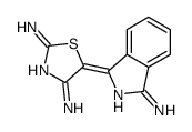 (5E)-5-(3-aminoisoindol-1-ylidene)-2-imino-1,3-thiazol-4-amine Structure