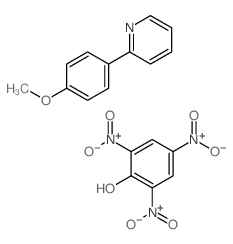 2-(4-methoxyphenyl)pyridine; 2,4,6-trinitrophenol structure