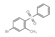 1-(benzenesulfonyl)-4-bromo-2-methyl-benzene结构式