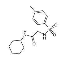 N-(toluene-4-sulfonyl)-glycine cyclohexylamide Structure