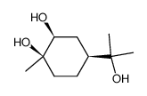 (1R,2S,4S)-4-(2-hydroxypropan-2-yl)-1-methylcyclohexane-1,2-diol结构式