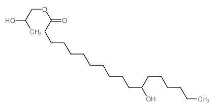 2-hydroxypropyl 12-hydroxyoctadecanoate structure