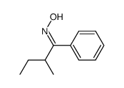 1-Phenyl-2-methyl-1-butanon-anti-oxim Structure