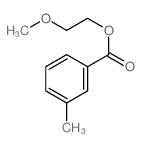 Benzoicacid, 3-methyl-, 2-methoxyethyl ester structure