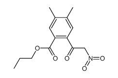 propoxycarbonyl-4,5-dimethyl-ω-nitroacetophenone结构式