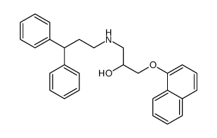 1-(3,3-diphenylpropylamino)-3-naphthalen-1-yloxypropan-2-ol Structure