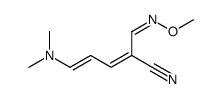 5-(dimethylamino)-2-(methoxyiminomethyl)penta-2,4-dienenitrile结构式