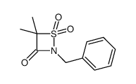 2-benzyl-4,4-dimethyl-1,1-dioxothiazetidin-3-one Structure