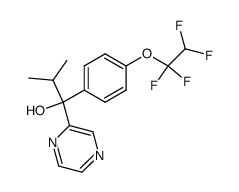 2-Methyl-1-pyrazin-2-yl-1-[4-(1,1,2,2-tetrafluoro-ethoxy)-phenyl]-propan-1-ol Structure