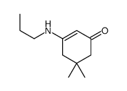 5,5-dimethyl-3-(propylamino)cyclohex-2-en-1-one结构式